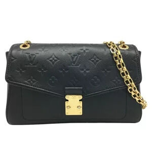LOUIS VUITTON Saint Germain Chain Shoulder Bag Handbag Monogram Empreinte Black